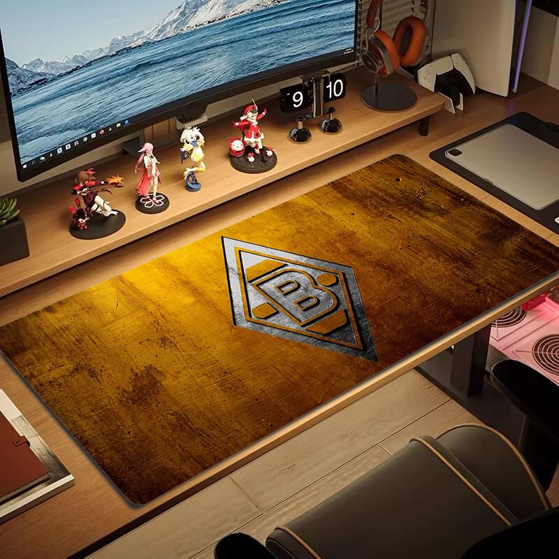 Borussia Mouse Pad Large Gaming Table Cushion Non-slip Laptop Tablet Big Mousepad XXL Mat Mini PC Playmat With Lock edge_XIA
