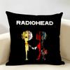 British Band RRadiohead Cushion Cover Natural Linen Organic Fabric DoubleSided Printing Room Sofa Decor Pillow Case