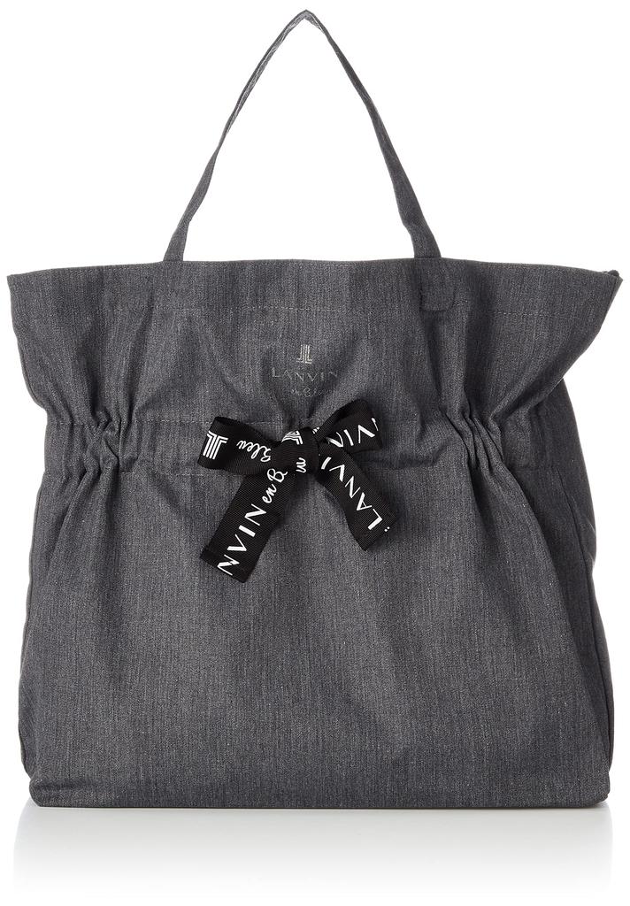 LANVIN en Bleu Sally Eco Bag, Large Capacity, Foldable, Compact, Stylish, Gray, 483300