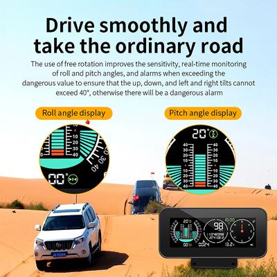 M60 Mașină Digital HUD Head-Up Display Vitezometru GPS Viteză Inclinometru Busolă Alarmă Depășire Viteză Accesorii Electronice Auto