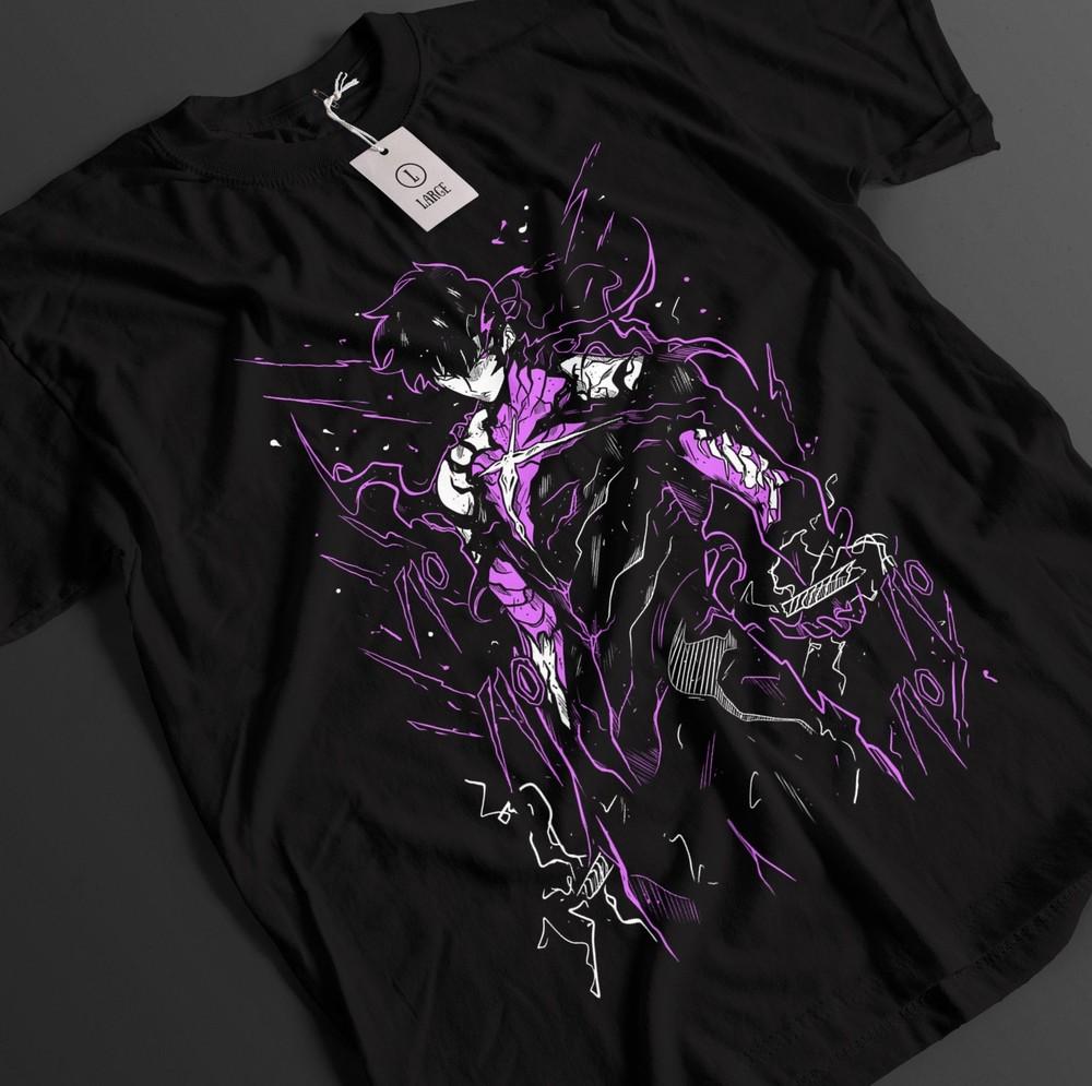 Solo Leveling Skjorte Sung Jinwoo T-skjorte Haein T-skjorte Beru Topp Igris Anime T-skjorte