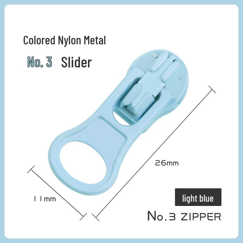 Nylon & Metal Zipper Pull for Jackets and Bags (No. 3 & No. 5)