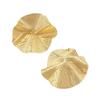 Folded lotus leaf design fashion earrings personalized Internet celebrity exaggerated accessories dinner accessories, fashionable and versatile