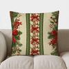 Modern Red & Gray Square Pattern Throw Pillow Cover With Short Plush Print For Living Room Sofa Decoration Cushion Cover