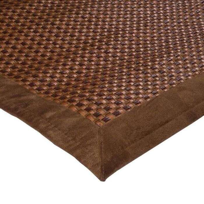 Natural Braided Suede Rug, Brown, 120x170 Cm