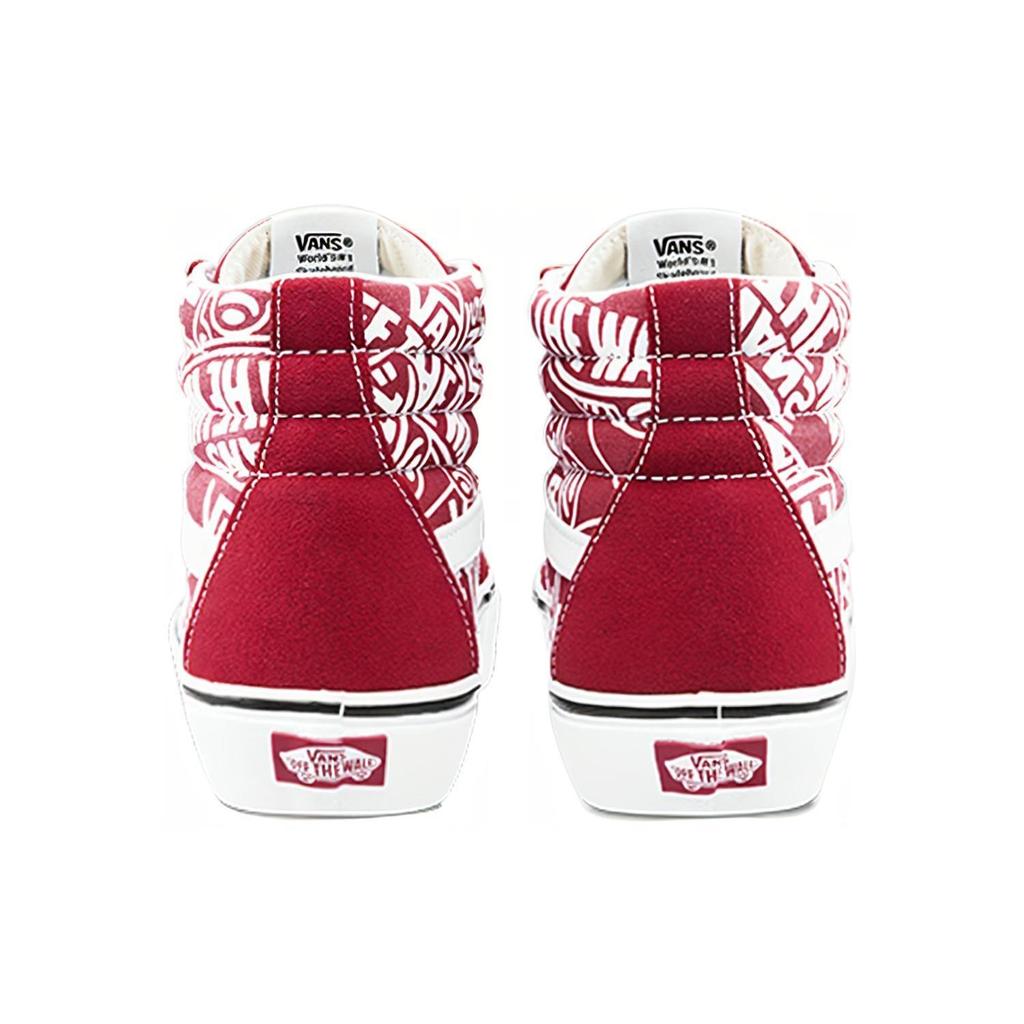 Vans SK8 HI Rrissue Retro High Top Casual Skate Shoes Unisex Red White VN0A2XSBUKL