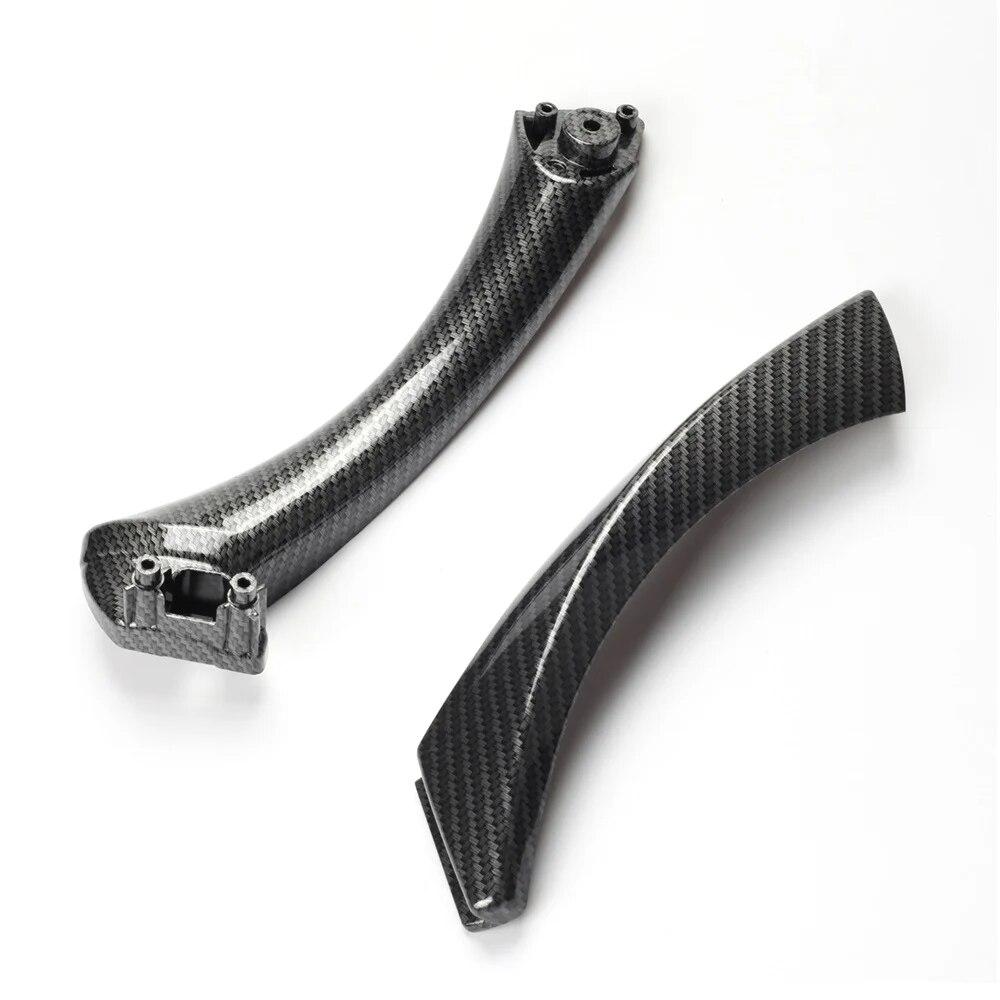 Car Interior Passenger Door Handle Pull Carbon Fiber Kit RHD LHD For BMW 3 Series E90 E91 E92 316 318 320 325 328i 2004-2012