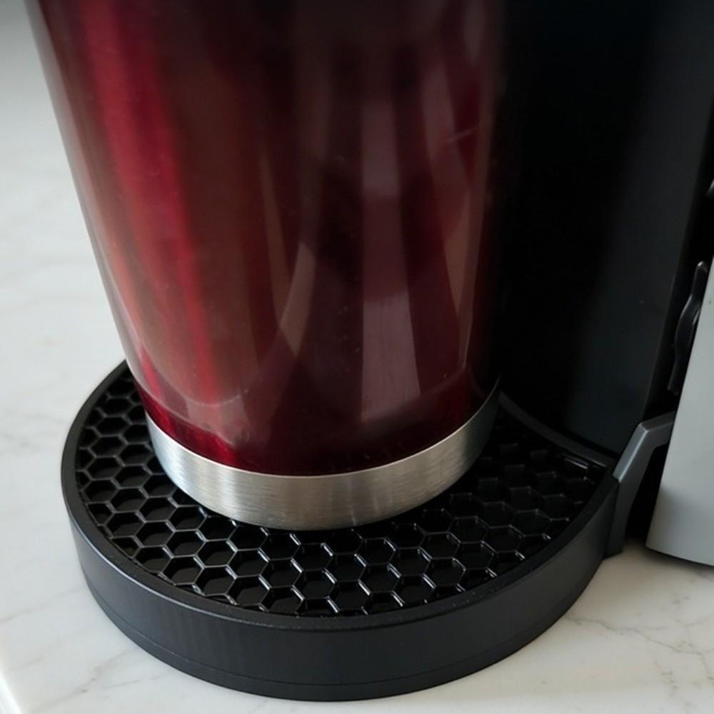 Svart Plast Kaffemaskin Droppbricka Honungskaka Hål Nätbricka Skydd Kaffestation