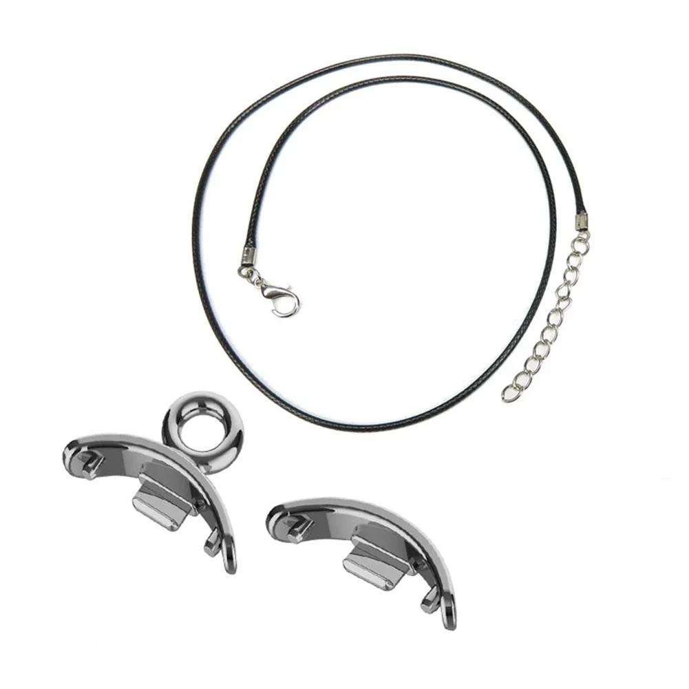 Pendant Necklace For Xiaomi Mi Band 8 Watch Hanging Chain Neck Bracelet Strap For mi band 9 Stainless Steel Metal Chain Buckle