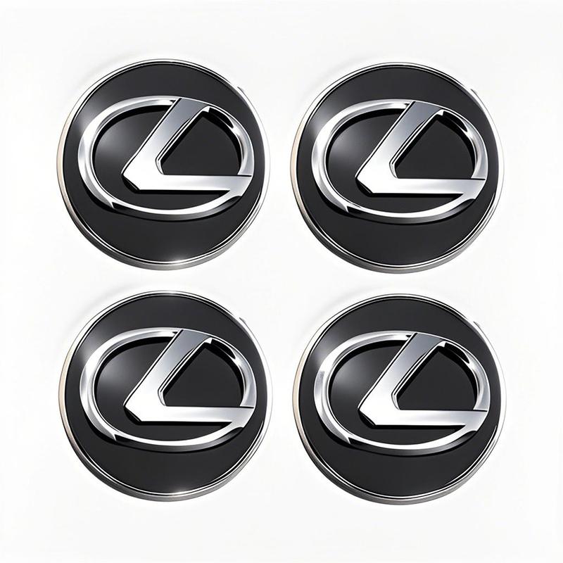 4 Stück 62MM Autoemblem Radnabenkappe Naben Zubehör für Lexus F SPORT ES RX NX LS UX LM LX GX LC RZ IS CT GS RC HS SC TX LB