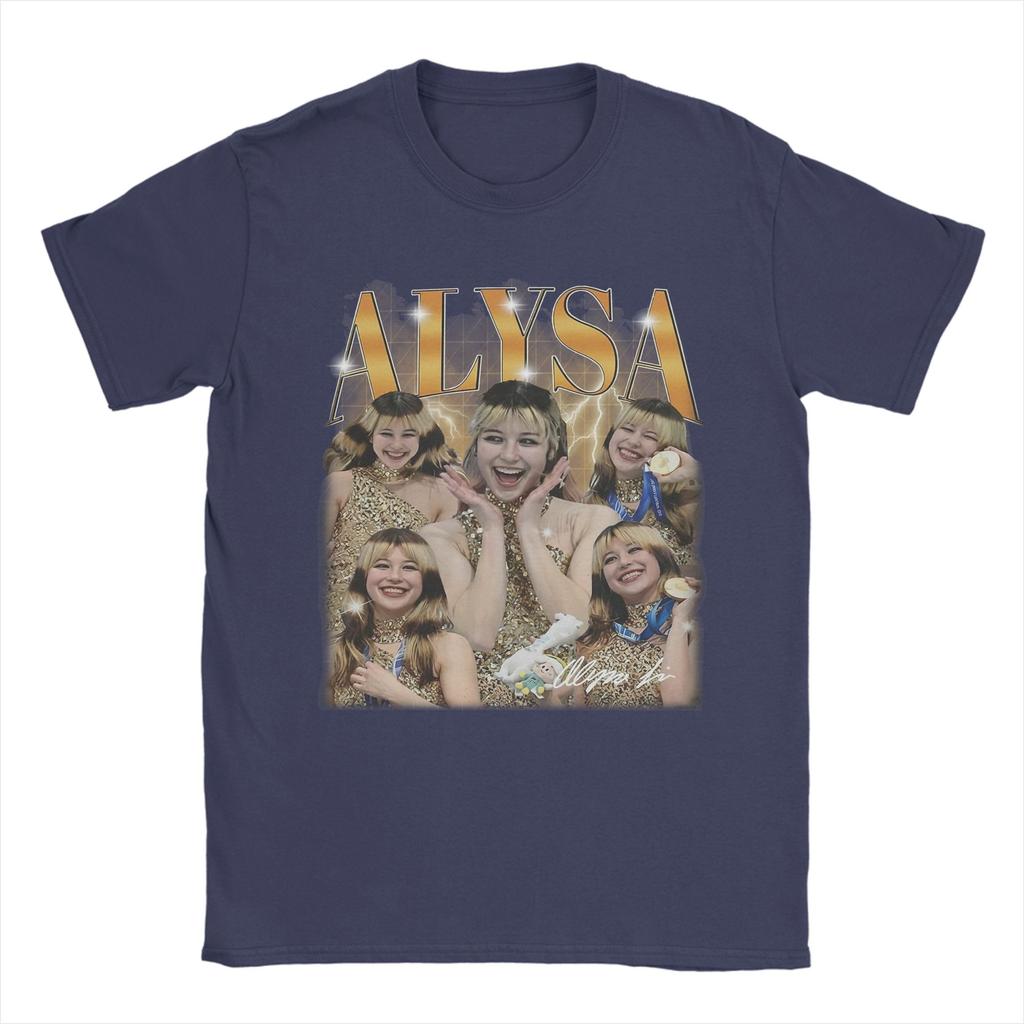 Alysa Liu Vintage USA T Shirts Unisexs Pure Cotton Funny TShirts Round Neck Tee Shirt Short Sleeve Clothes Plus Size