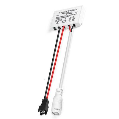 12V Touch Switch LED Smart Switch Makeup Area Hotel Bathroom Touch-sensitive ABS Material Supports 1-5mm Glass