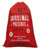 Printtoo 2 Pcs Santa Gift Sack for Kids Presents Xmas Bag Christmas Sack Personalized Bags Large 27x20 Inch