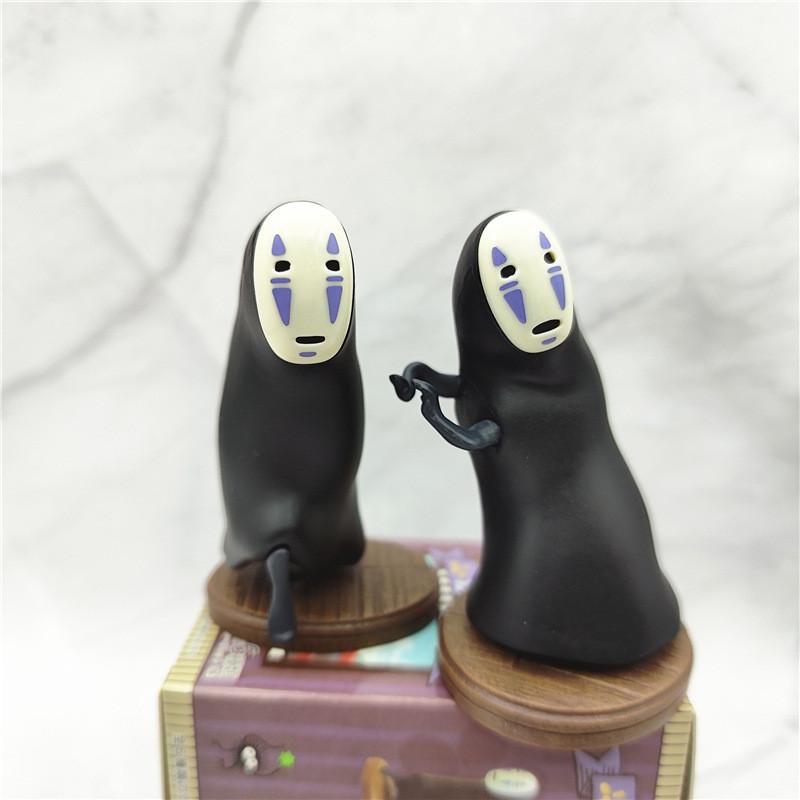 Spirited No Away Face Man Multiple Posture Models Desktop Decor Ornament Set