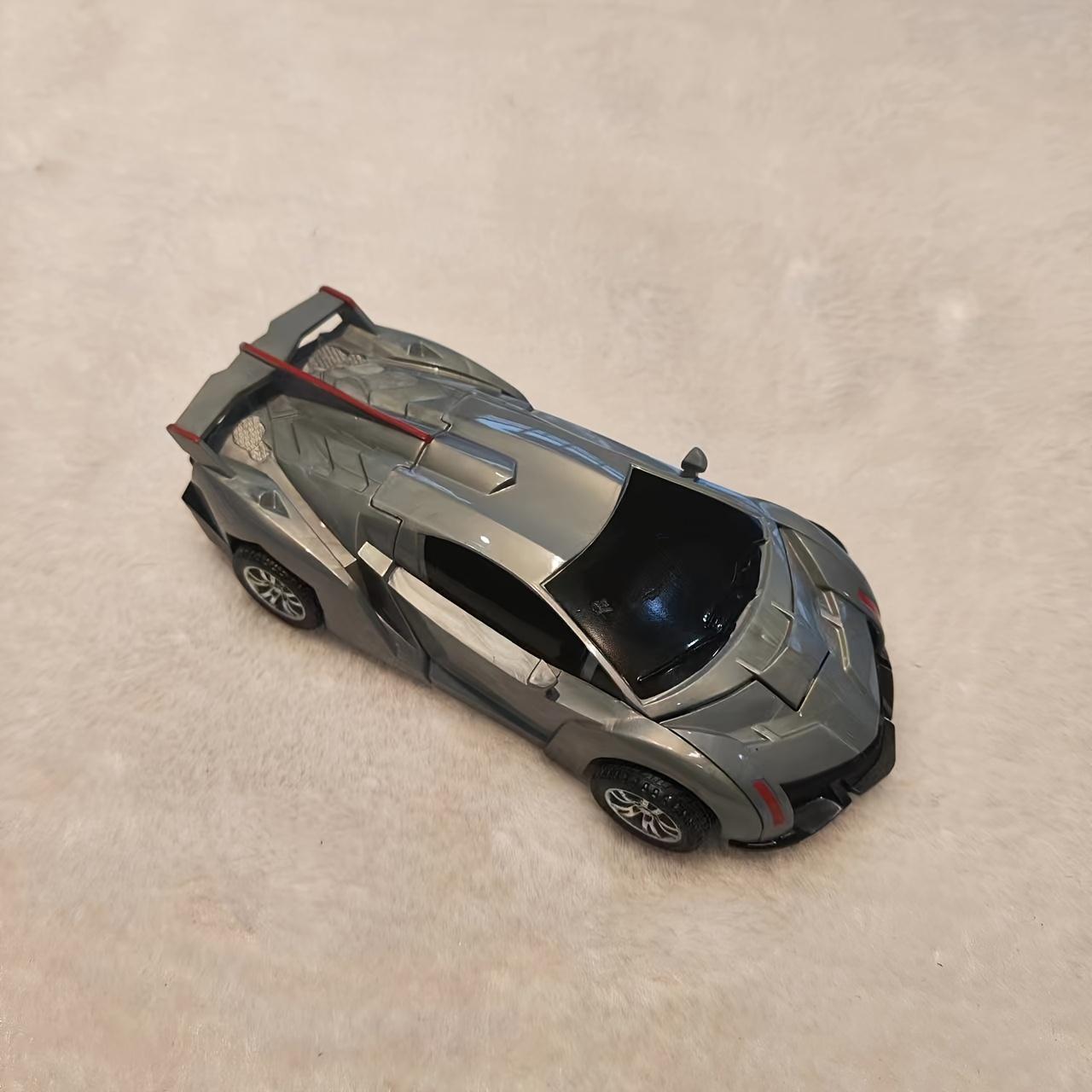 

Дитяча іграшкова машина-трансформер Crash, креативна іграшкова машина-трансформер, новинка та весела машина для хлопчика, іграшковий робот, подарунок на Хелловін сірий