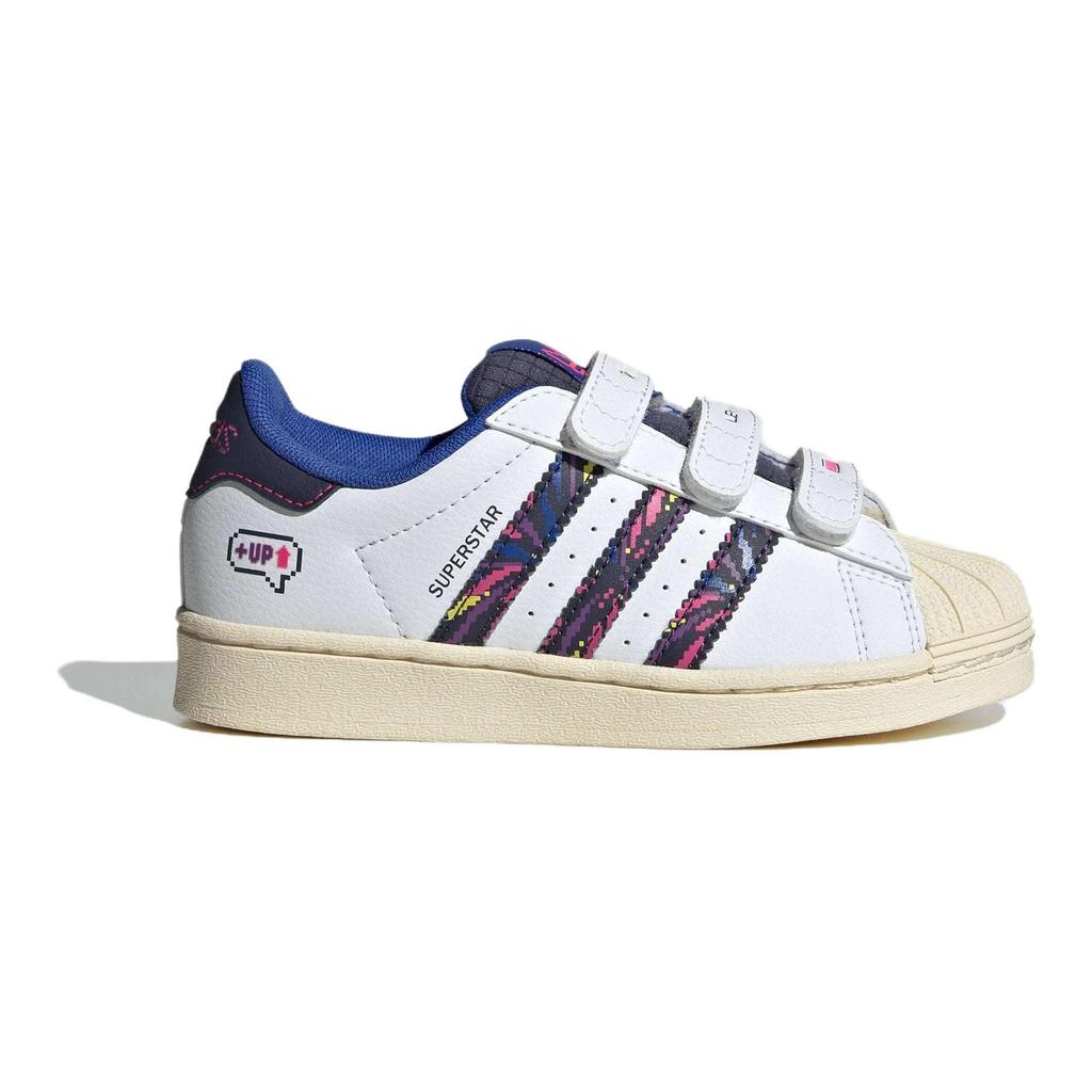 Adidas Originals SUPERSTAR COMFORT CLOSURE Low top Kids' Skateboarding Shoes White Blue Kids' IF4318