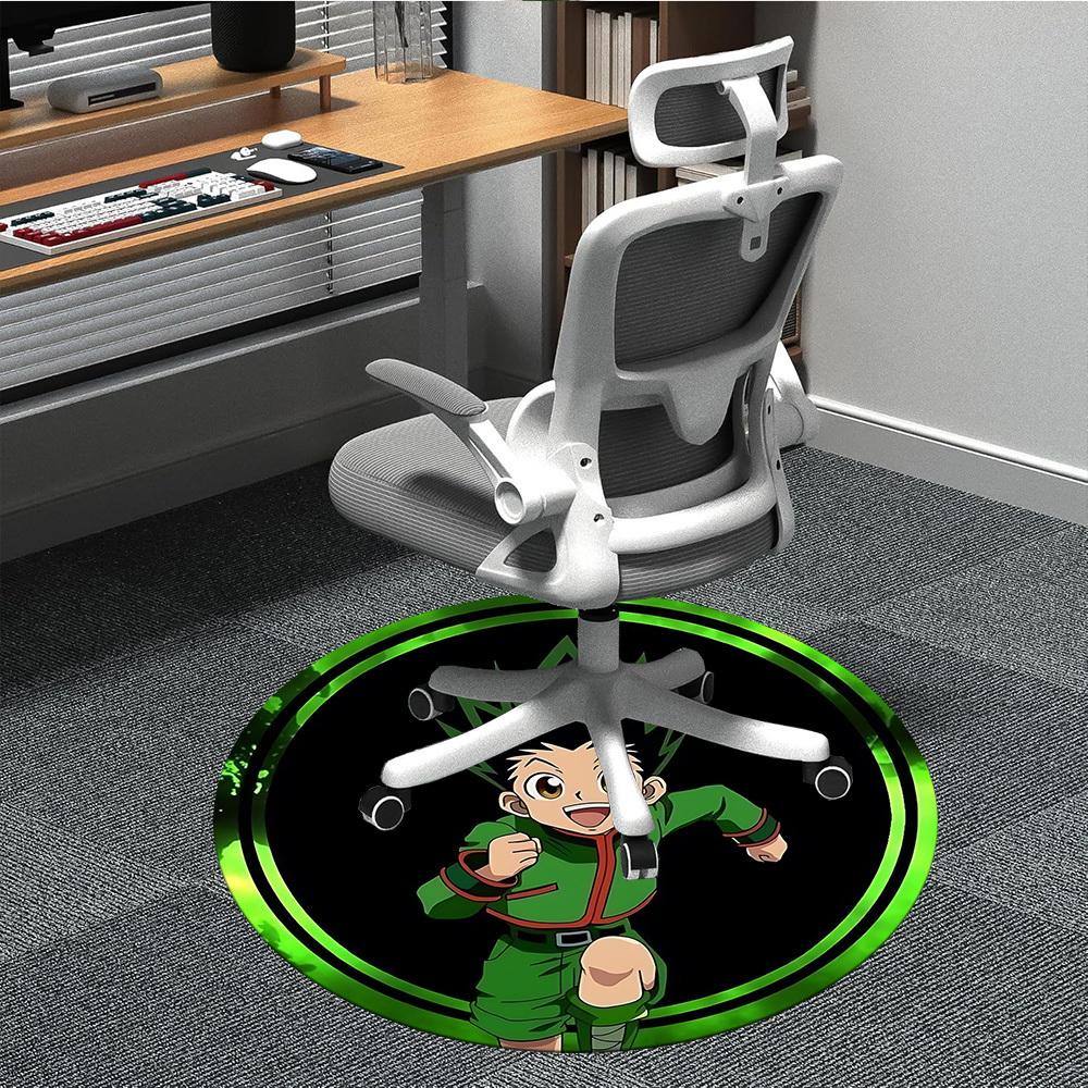 

1pc Ben10 Chair Carpet for Office - Indoor Non-Slip Washable Polyester Fiber Carpet, Soft Comfortable Mat For Office yy250928027 80cm by 80cm