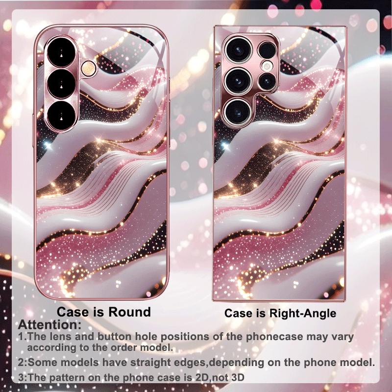 Textur Neu Exquisit Luxus High-End Handyhülle Glas Handyhülle für Samsung Galaxy S26 S25 S24 S23 S22 S21 FE Ultra Plus
