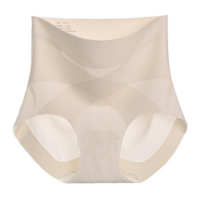 Large Size Female Spring and Autumn Abdominal Non Mark Breathable Light Plastic 10A Antibacterial Crotch High Waist Triangle Briefs
