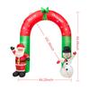 8FT Vánoční nafukovací Santa Claus a sněhulák Arch Yard Dekorace Holiday Home Decorations Yard
