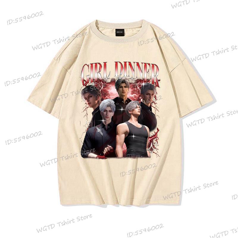 Sylus Love and Deepspace Baumwoll-T-Shirt Lustiges Geschenk für Mädchen Mode Lässige T-Shirts für Männer Frauen Hohe Qualität Streetwear Oberteile