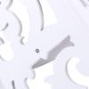 Wall Corner Shelf, 2-Tier White Carved Corner Shelf Corner Display Stand Hanging Corner Shelf for Living Room, Bedroom, Study Room, Home