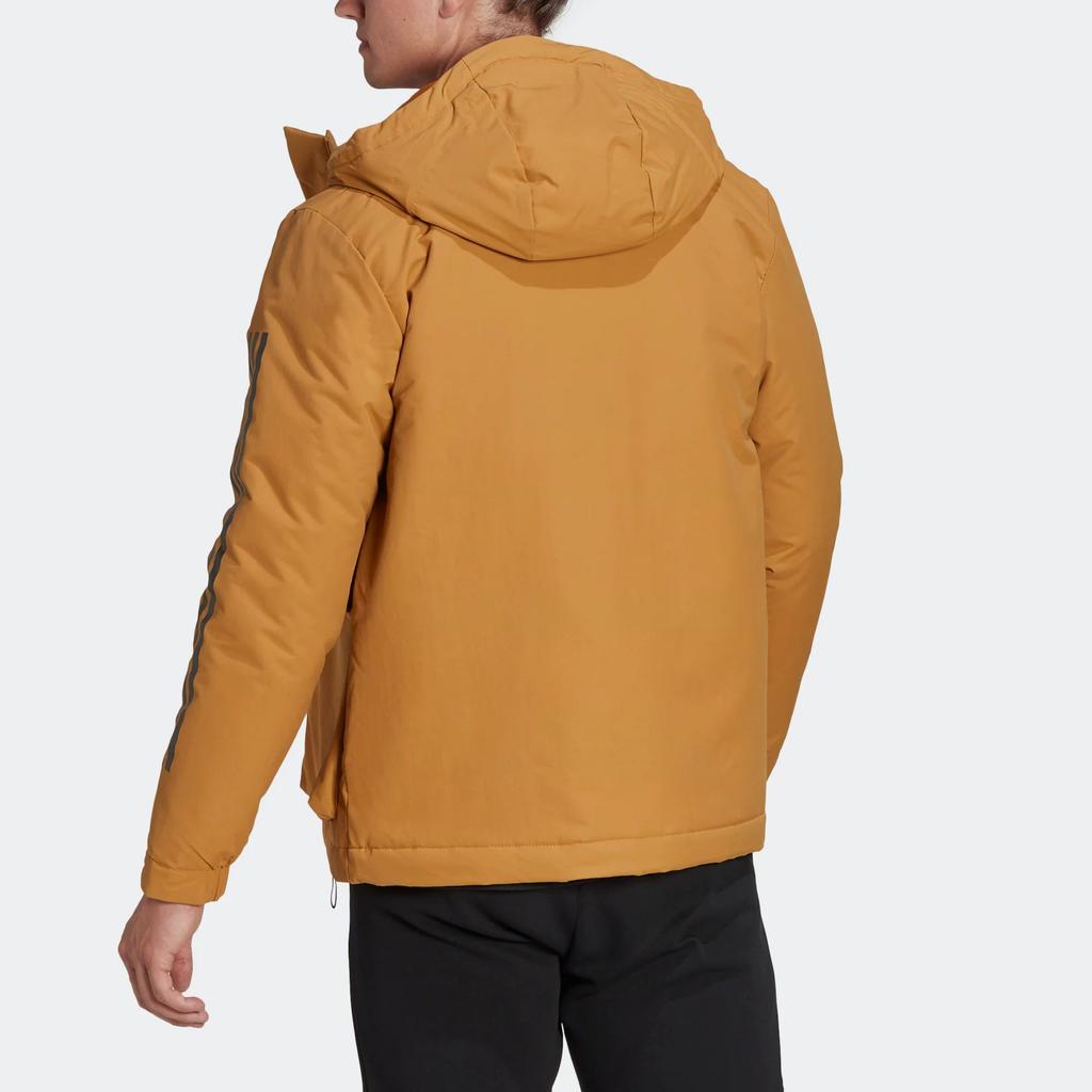 Adidas Puffer Jackets Men's Yellow Hooded Moderate Other HG8723
