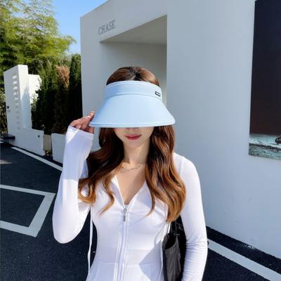 Sun Protection Hat Women's Summer UV Protection Sun Hat Face Cover Large Brim Empty Top Sun Protection Sun Hat Fashion Cycling Hat