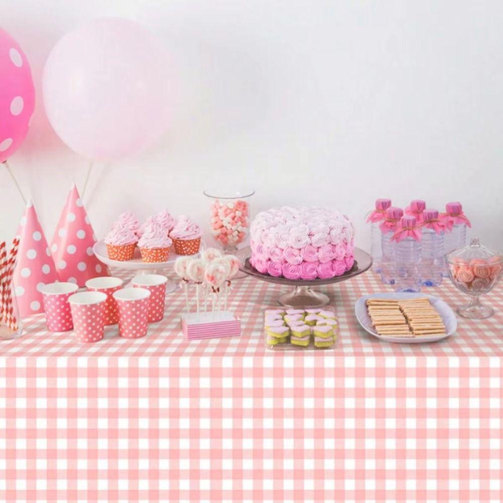 120x120cm Plaid Tablecloth Dust-proof Writing Desk Mat Simple Decor Ins Table Cloth  Household