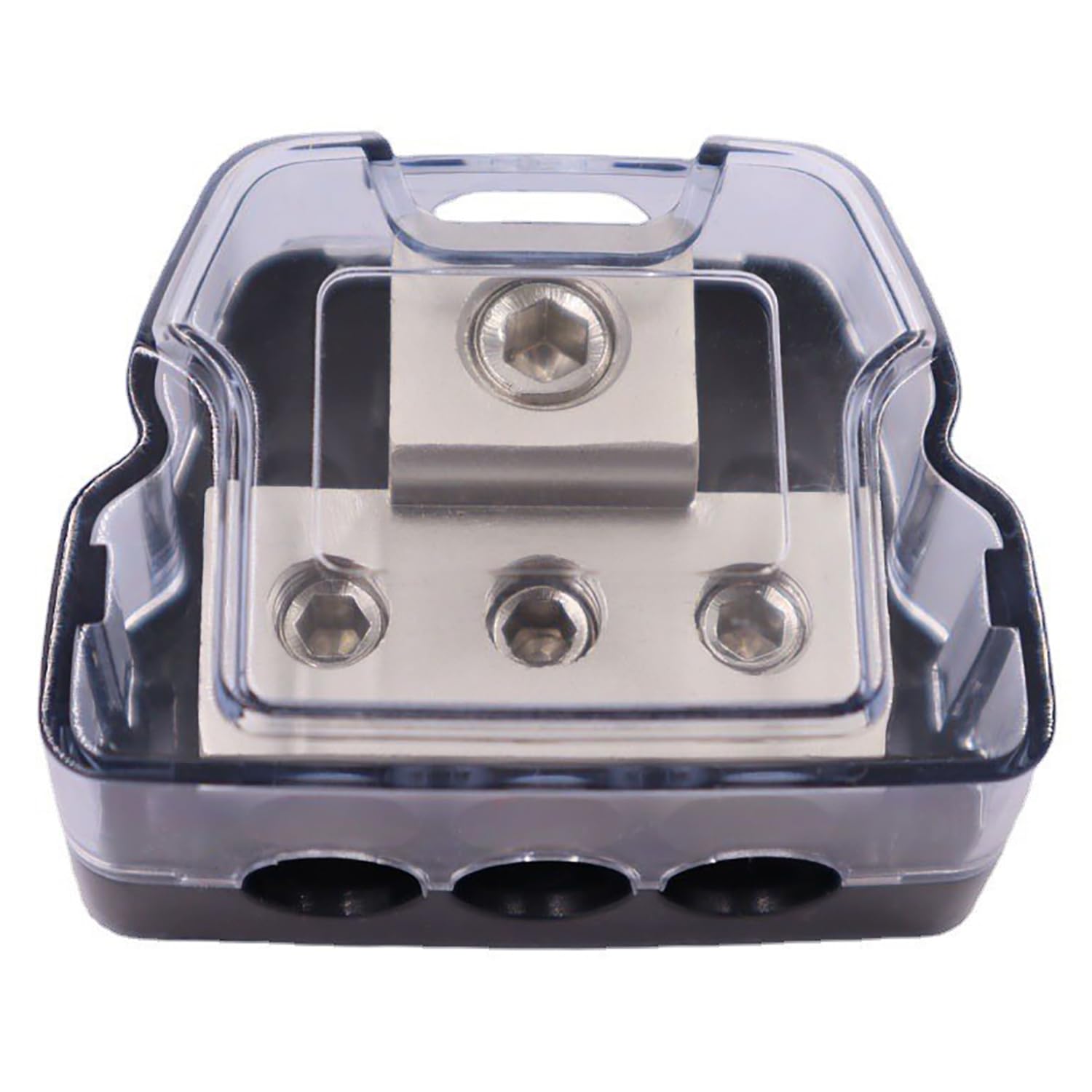 Speaker DIY Car 1 In 3 Out Power Ground Distribution Block 1 In 3 Out Zinc Alloy Audio Power Distribution Connection Block for Car Amplifier Audio