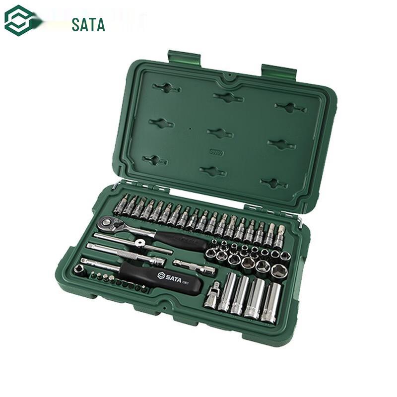 SATA 52-Piece 1/4-inch Drive Ratchet Socket Set