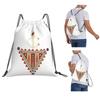 Amazigh Tazerzit Emblem Of The Moroccan Berbers Backpacks Multi-function Drawstring Bags Shoes Bag Book Bags for Travel Students