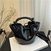 Korean Leather Bucket Bag Small Women’s Handbag Fashion Single Shoulder Bag  Female