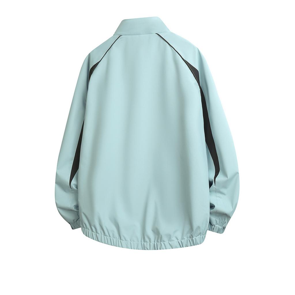 Stitching Sports Stand Collar Jacket Outdoor Cold Windproof Men's Jacket Casual All Fashion Zipper Jacket