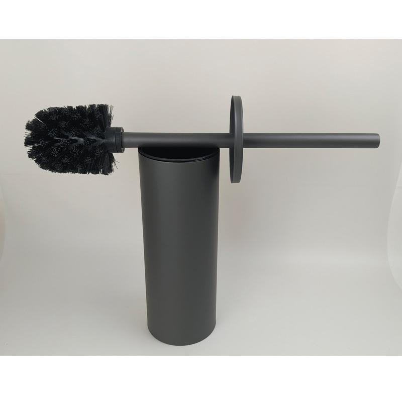 304 Stainless Steel Floor-Standing Toilet Brush with Punch-Free Wall Mount & Deodorizing Long Handle