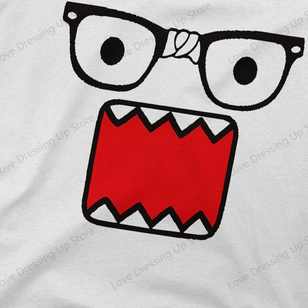 חולצת טי מצחיקה עם הדפס דומו קון שרוול קצר גברים נשים רב-תכליתית חולצות זוגיות