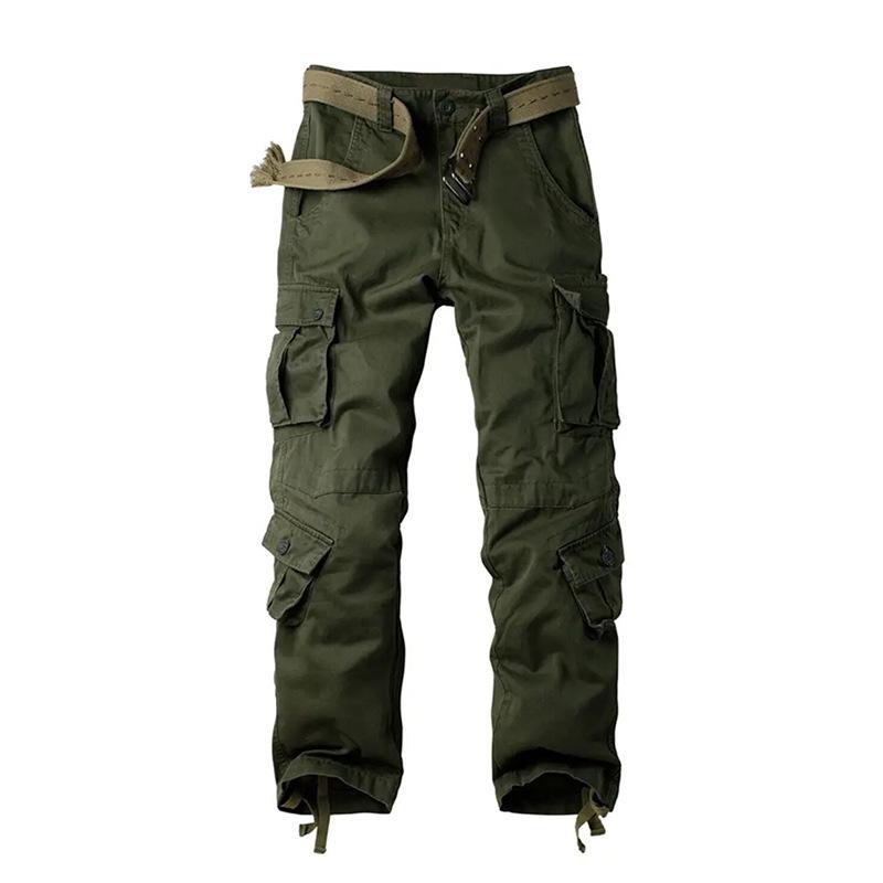 Herren Cargo-Hose mit lockerem Schnitt und vielen Taschen - Strapazierfähig, Übergröße, Gerades Bein, Lässige Outdoor-Sporthose