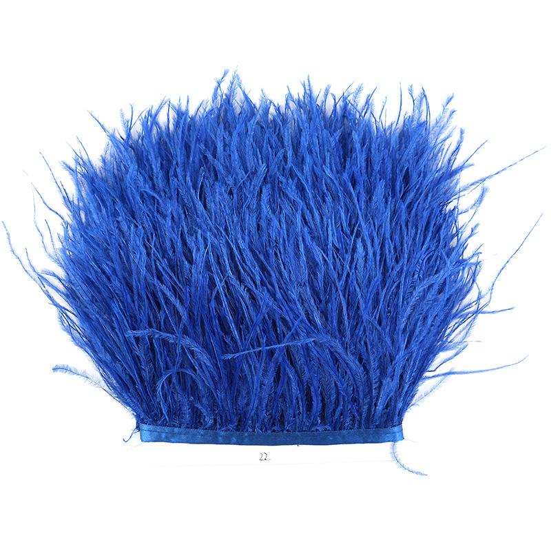 Diy Handmade Accessories Colorful Ostrich Feather Cloth Edge Decorative Accessories Clothing Accessories Wedding Skirt
