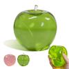 Bola Anti-Stress Squishy em Forma de Maçã, Brinquedo Fidget Semi-Transparente de Subida Lenta, Brinquedo de Apertar Fruta Não Grudento para Alívio da Ansiedade, Presente Sensorial de Bolso para Mesa