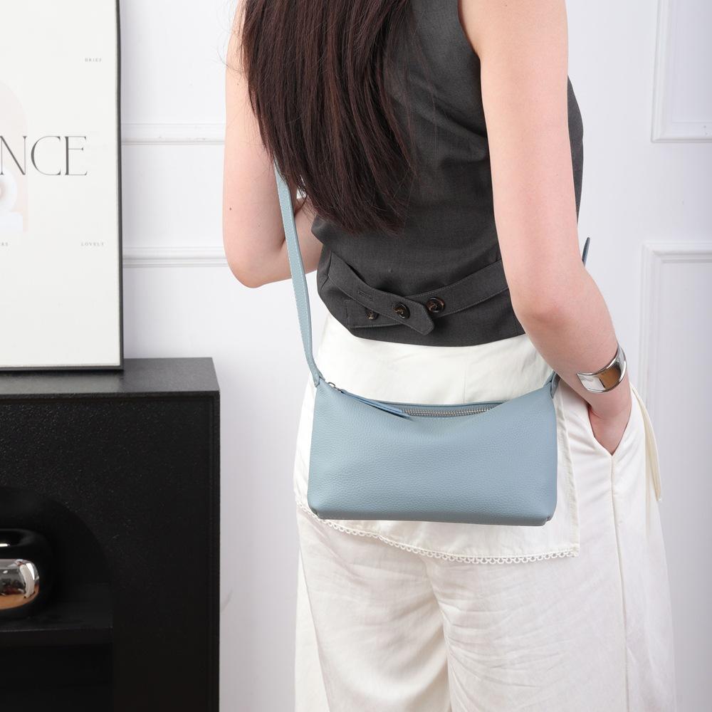 Ladies' 2026 New TOGO Top-Grain Leather Women's Shoulder Bag Fashi Minimalist Versatile Crossbody & Armpit Bag