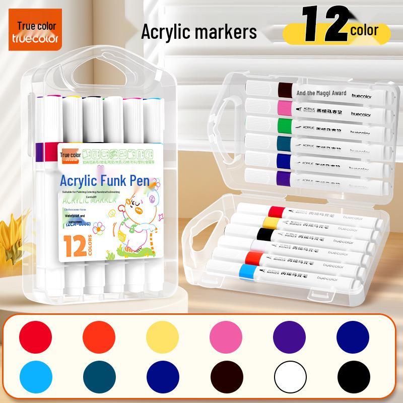 True Color 80-Pack Acrylic Markers for Art Students & Kids DIY Craft Painting