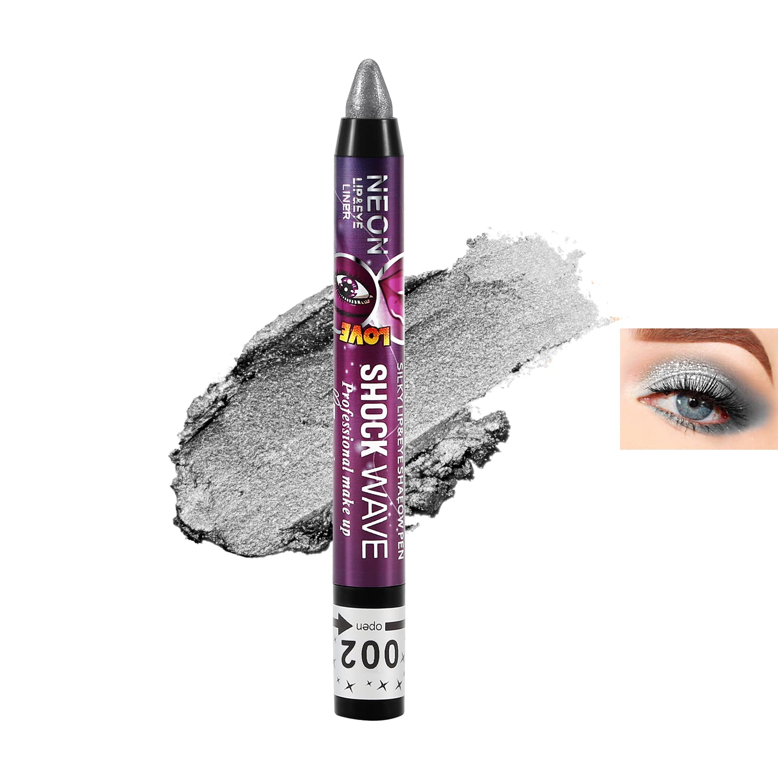 

Boobeen 2 в 1 Тени для век и цвет для губ, кремовые, с шиммером, гладкие, яркие тени для век, праймер для теней, макияж тенями в стике и карандаше, карандаш, база, не размазываются