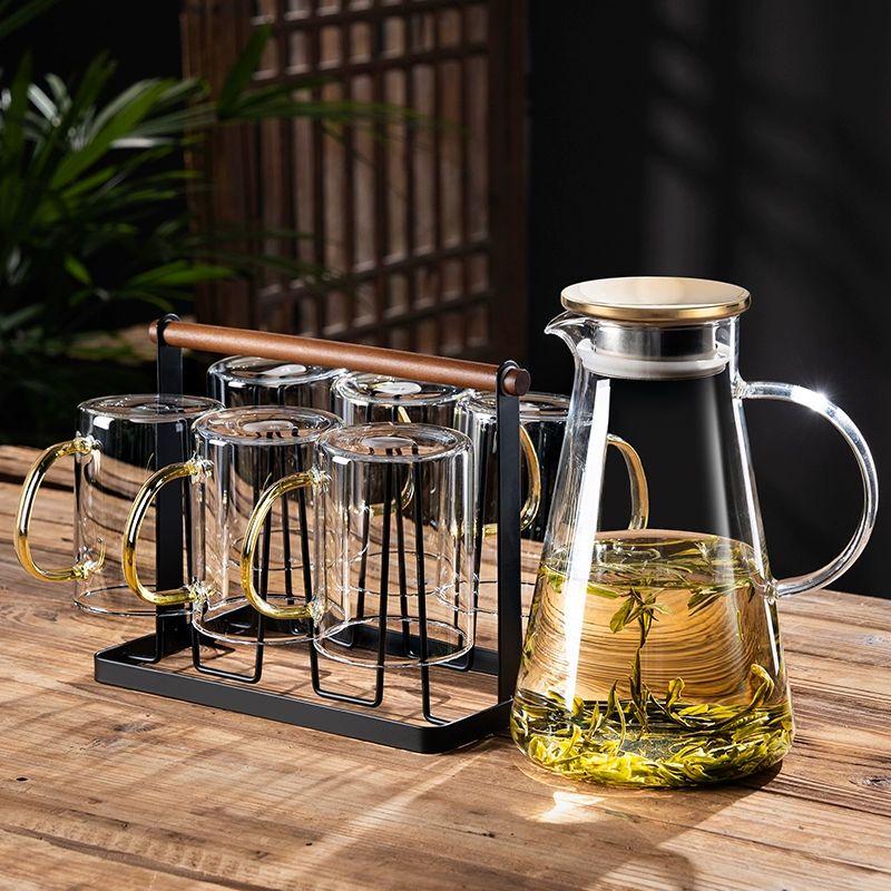 TXRMDX Heat-Resistant Glass Tea Cup Set
