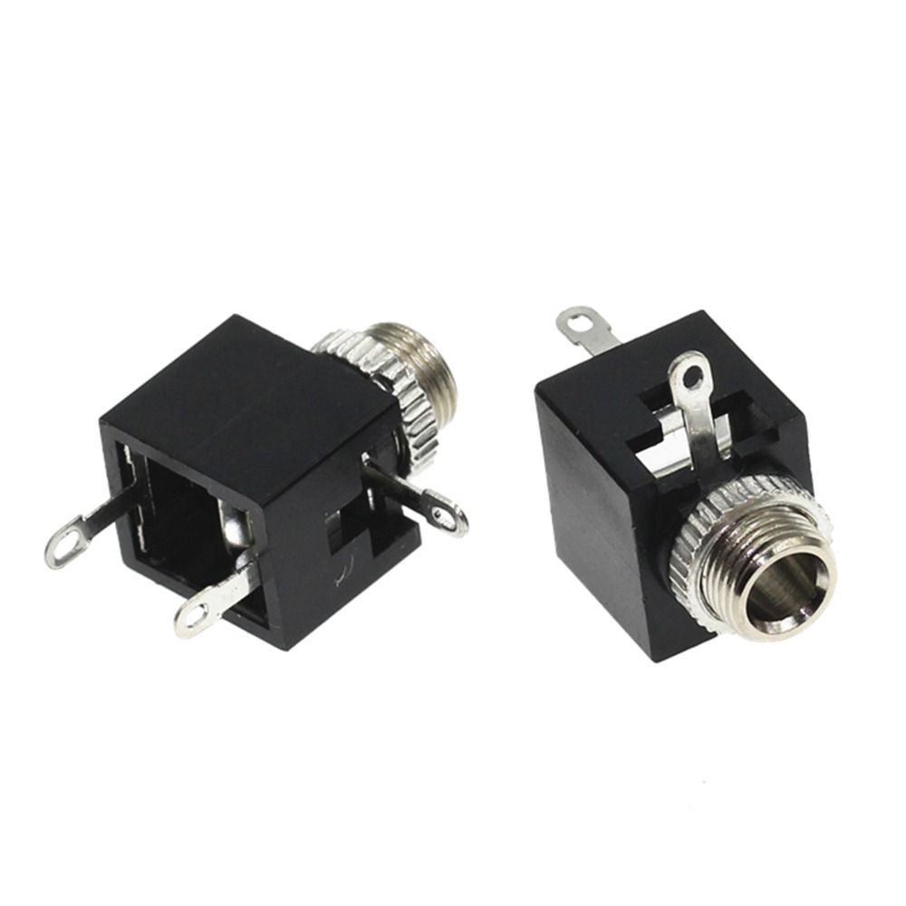 10Pcs Plastic Metal 3.5mm Mono Female Jack 3Pin DIP Headphone Socket  DIY Electronic Project