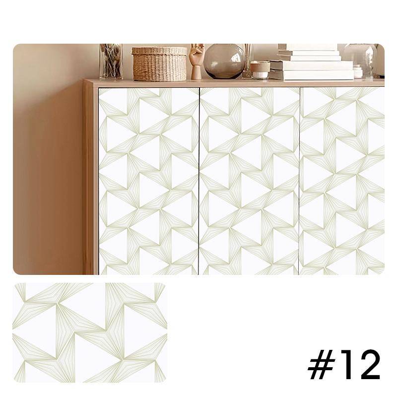 PVC Waterproof Self Adhesive Wallpaper For Wardrobe Cupboard Door Decor Vinyl Refurbishment Decals Cabinet Furniture Stickers