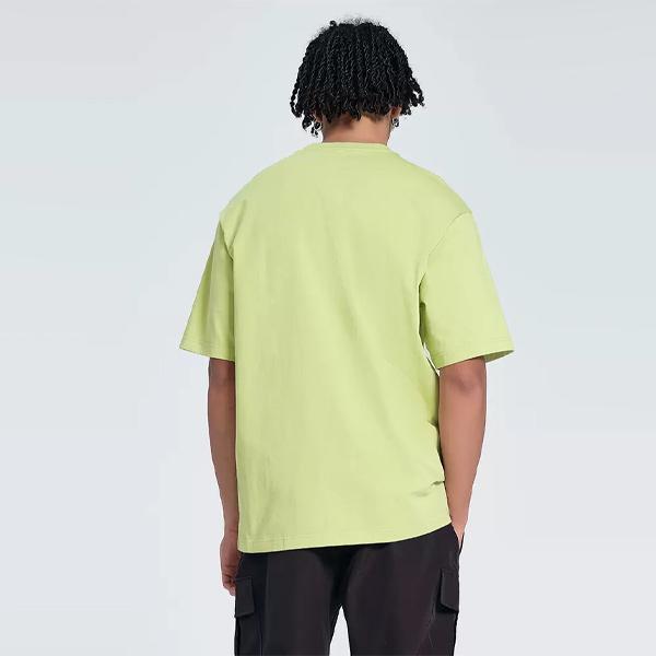 Reebok Logo Print Crew Neck Short Sleeve T-Shirt Unisex Tops Green 24SRM407UG01