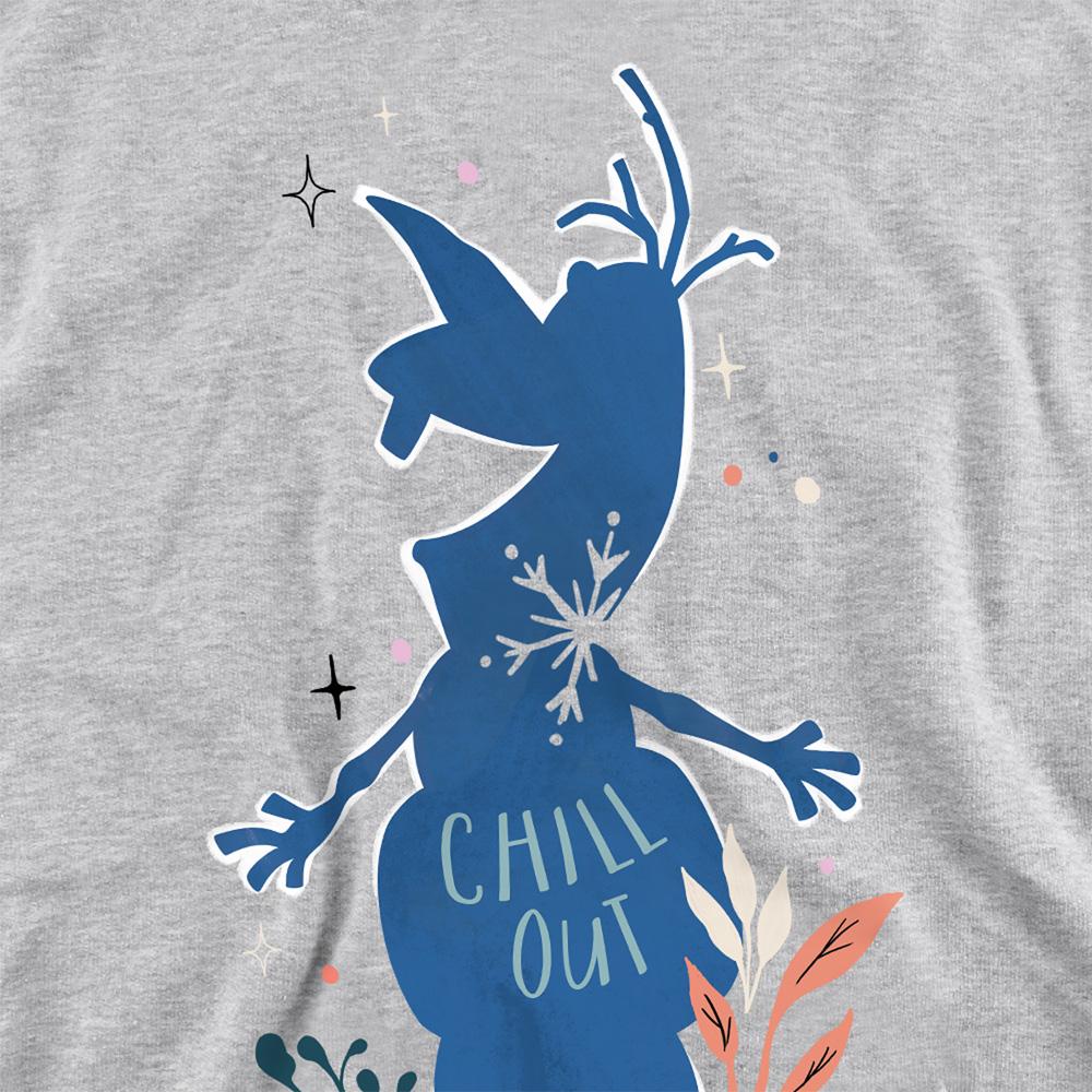Frozen Childrens/Kids Chill Out Olaf Silhouette Heather Hoodie