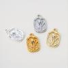 2Pcs 9*14.5mm 14/18K Gold Color Plated Copper Rose Flower Pendants for DIY Bracelet Necklace Jewelry Making Accessories