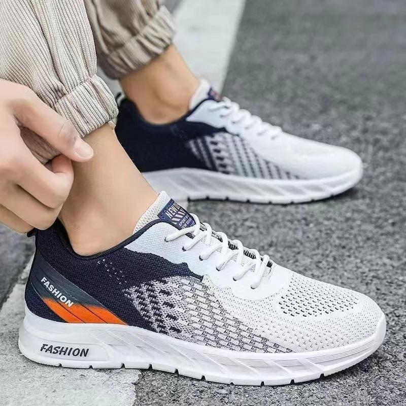 Fashion 2025 New Luxury Men's Mesh Breathable Lightweight Casual Shoes Versatile Youth Soft Sole Running and Sports Shoes sneakers men