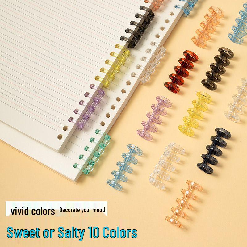 5-Hole Loose Leaf Binder Rings - DIY Punching Paper Storage Clips